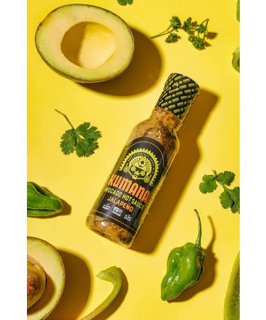 Kumana Avocado Hot Sauce Jalape o - Keto & Paleo Friendly, Sugar Free, Gluten Free, Low Carb - 13.1 oz Bottle - Buy Online on GoSupps.com