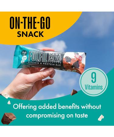 Fulfil Vitamin & Protein Bar 15X55G Dark Choc Salted Caramel - Buy Online on GoSupps.com