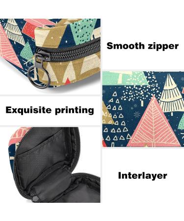 Christmas Tree Sanitary Napkin Storage Bag - Portable Period Kit with Zipper - Period Menstrual Cup Pouch for Women/Girls - Color 8 - Buy Online on GoSupps.com