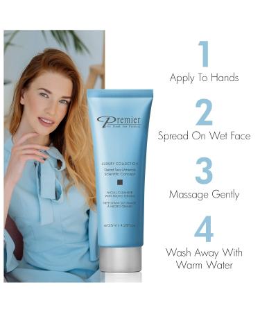 Premier Dead Sea Facial Cleanser | Luxury Foaming Face Wash for Daily Use | Anti-Aging Nondrying Skincare with Aloe Vera & Witch Hazel | 4.4fl oz - Buy Online on GoSupps.com