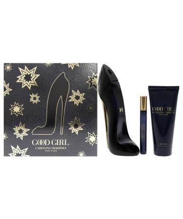 Carolina Herrera Good Girl for Women - 3 Pc Gift Set 2.7oz EDP Spray 3.4oz Body Lotion 10ml EDP Spray 6.45 Fl Oz (Pack of 1)