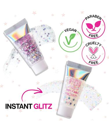 Body Glitter by Wet n Wild Fantasy Makers - Silver Glitter Gel (Pack of 2) | Shop Internationally - Buy Online on GoSupps.com