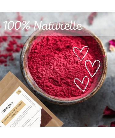 Ayurvedic Hibiscus Powder 100g Cosm'Ethics 100% pure and natural cosmetic and food quality resealable bag for optimal conservation - Buy Online on GoSupps.com