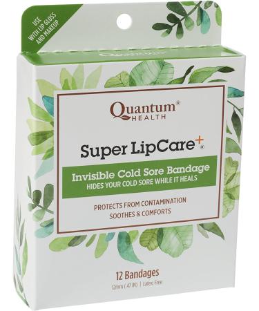 Quantum Health Super LipCare+ Cold Sore Bandages - 12 Ct | Soothes, Protects & Hides Blisters - Buy Online on GoSupps.com