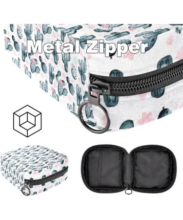 Portable Menstrual Pad Bag for Women | Seamless Cactus Design | Stylish Storage for Tampons & Bandages | Ideal for School & Office - Buy Online on GoSupps.com