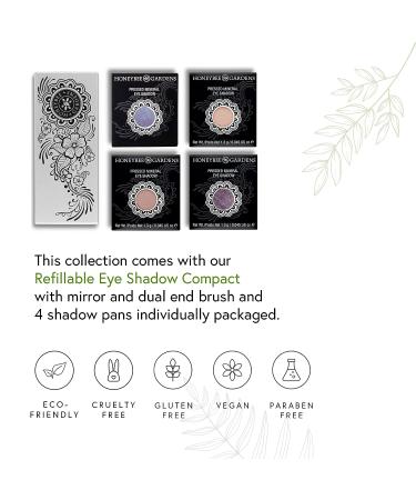 Honeybee Gardens 'Moon & Stars' Eye Shadow Palette - Natural, Gluten-Free, Vegan, Paraben-Free - Buy Online on GoSupps.com