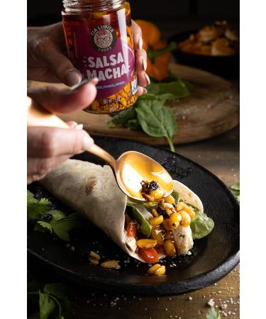 Tia Lupita Salsa Macha Chili Crunch Oil - 2 x 7.5oz Bottles | Gluten Free Non-GMO & Vegan | Flavorful Peanut & Chile Morita - Buy Online on GoSupps.com