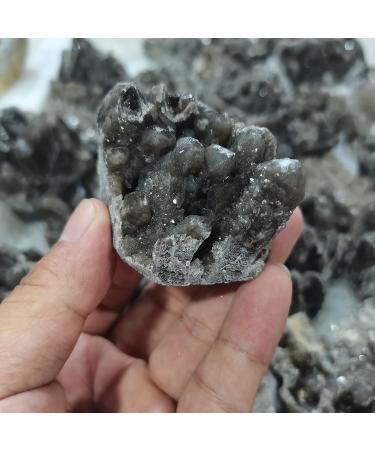 Natural Stone Black Rock Ghost Phantom Quartz Cluster Specimen Home Decoration Ornament Can be Used for (Size : 150-200g) Crystal Cluster (Size : 250-300g) - Buy Online on GoSupps.com
