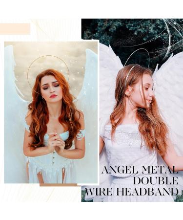 Metal Crown Hair Band Angel Bridal Headband - 18 Pieces, 3 Colors - Halloween/Fantasy Wedding Headpiece for Women/Girls - Buy Online on GoSupps.com