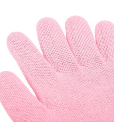 Moisturizing Gel Spa Socks Gloves Set Soft Elastic Dry Cracked Hands Feet Skin Care Essential Oil Gel Socks Gloves Set Pink Gloves Black Socks - Buy Online on GoSupps.com