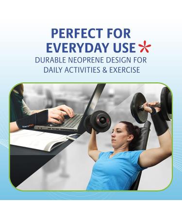 TheraPAQ Wrist Ice Pack Wrap - Hot & Cold Gel Compression for Pain Relief from Arthritis, Carpal Tunnel, Swelling - Reusable Hand Ice Pack for Athletes, Elderly & Pregnancy - Buy Online on GoSupps.com