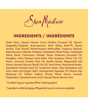 Shea Moisture Strengthen & Restore Hair Treatment Masque for dry hair Jamaican Black Castor Oil deep conditioner with Shea Butter Peppermint and Apple Cider Vinegar 326 g - Buy Online on GoSupps.com