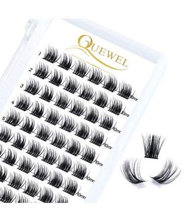 Eyelash single quewel individual eyelashes lashes curl 10mm eyelash segments wide foundation individual eyelashes for eyes make-up diy eyelash extensions (of course 03-c-10mm) 1 piece (1 Pack) natural 03-c-10mm