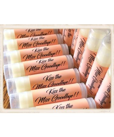 20 KISS The Miss Goodbye Bridal Shower Pinot Grigio Flavored Lip Balms Bachelorette Party