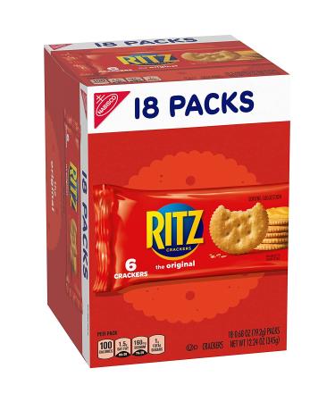 RITZ Original Crackers 72 Snack Packs - 4 Boxes, 18 Count Per Pack - Buy Online on GoSupps.com