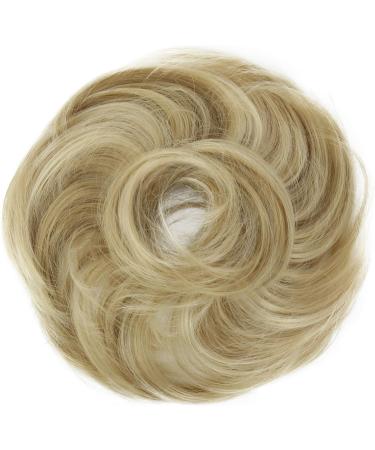 CAISHA Synthetic Fiber Hairpiece Scrunchie Updo Slightly Wavy Blond Mix #25H613 G37B - Buy Online on GoSupps.com