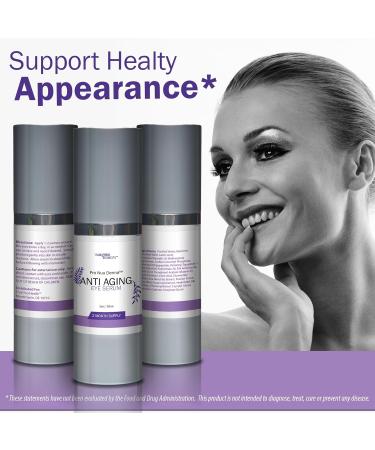 Pro Nuu Derma Serum - 2 Month Anti-Aging Supply | Best Eye Serum for Dark Circles & Wrinkles | Vitamin C & Skin Stem Cell Formula - Buy Online on GoSupps.com