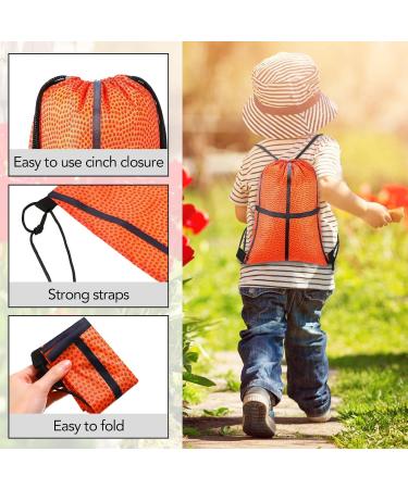 50 Pcs Basketball Drawstring Bags - Sports Backpack for Team Party Favors - Unisex Gift for Kids, Men, Women - Ideal for Gym and Travel - 10 x 7 inches - Buy Online on GoSupps.com