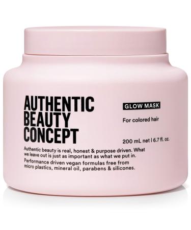 Authentic Beauty Concept Glow Mask | Color Treated Hair| Improves Softness and Shine | Vegan & Cruelty-free | Silicone-free 6.7 Fl Oz (Pack of 1)