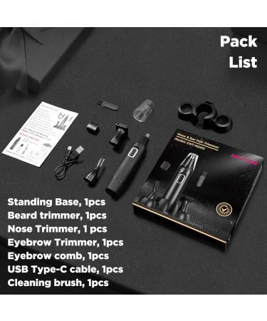 AREYZIN 3-in-1 Nose Hair Trimmer - Rechargeable Ear & Nose Grooming Kit for Men & Women | Painless Electric Shaver for Facial Beard & Pubic Hair - Wet & Dry Use - Buy Online on GoSupps.com