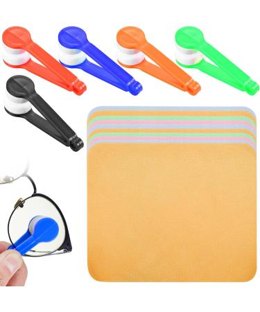 Lurrose 10pcs Microfiber Eyeglass Cleaner Cloth & Brush Set for Glasses and Screens - Buy Online on GoSupps.com