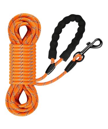 Iokheira drag line 15m for dogs training lines for large to small dogs dog leash with hand loop of a stable 360 carabiner hook Reflectors 15m orange-0.8cm - Buy Online on GoSupps.com