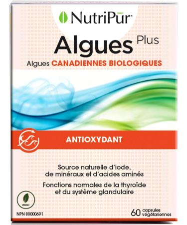 Nutripur Organic KelpPlus Iodine Supplement 60 vegetarian capsules - Buy Online on GoSupps.com