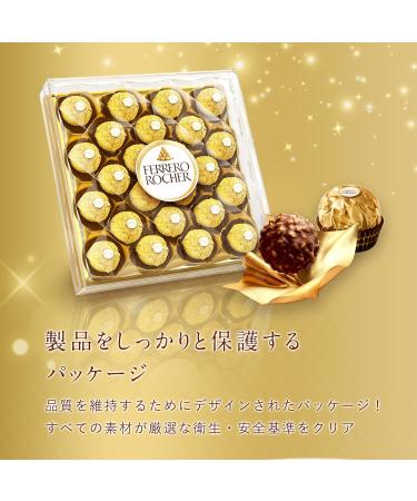 Ferrero Rocher - paquet de 24 pi ces croquantes au chocolat au lait avec noisettes et fourrage cr meux - 300g - Buy Online on GoSupps.com
