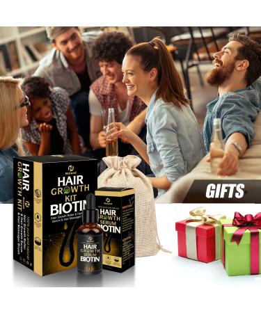 Derma Roller & Hair Growth Serum Combo with Scalp Massager for Maximum Absorption - Buy Online on GoSupps.com