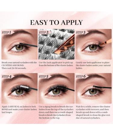 Crislashes DIY Lash Extension Kit with 168 PCS Cluster Lashes - Super Strong Bond, Applicator, and Reusable - Home Use - KIT 03 - Buy Online on GoSupps.com