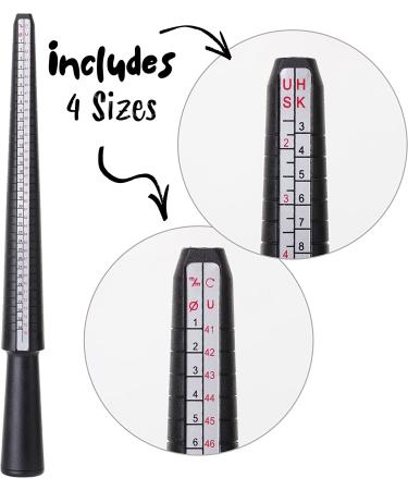 Mr. Pen Ring Sizer Tool Set with Plastic Mandrel and Cloth - Complete Ring Sizing Kit for Accurate Measurements - Buy Online on GoSupps.com