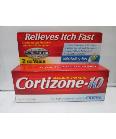 Cortizone-10 Maximum Strength Anti-Itch Creme with Healing Aloe 2 oz - Buy Online on GoSupps.com