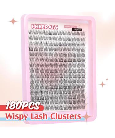 Wispy Cluster Lashes 180Pcs 9-12MM | Natural Individual C Curl Eyelash Clusters | Super Thin Band Wispy Lash Extensions - Buy Online on GoSupps.com