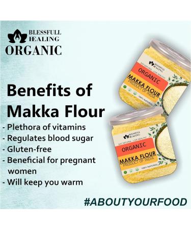 Blessfull Healing Organice MAKKA Flour 1 lb (453 Gram) - Buy Online on GoSupps.com