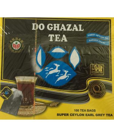 Do Ghazal Super Ceylon Earl Grey Tea 100 Count Tea Bags