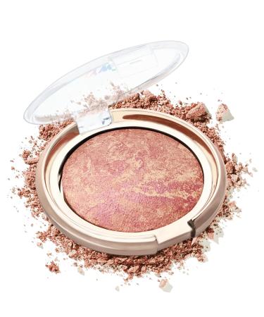 Lestpola Shimmering Pink and Silver Blush Powder Rich Color Water Resistant and Sweat Resistant Durable Suitable for Different Skin Types 14g-05#