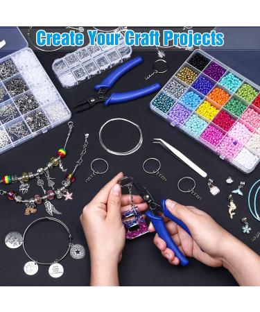 Evatage Split Ring Pliers Set - 2Pc Jewelry Making Tool for Opening Split Rings & Key Chains - Ideal for Beading & Jewelry Repair - Buy Online on GoSupps.com