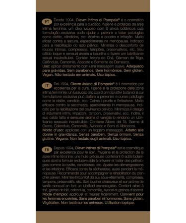 Olevm Intimo di Pompeia - Intimate Cosmetics for Women (50ml) | International Shipping Available - Buy Online on GoSupps.com