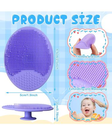 Lallisa 30-Piece Silicone Face Scrubber Set for Baby | Gentle Cradle Cap Brush for Facial Cleansing, Exfoliation, and Massage | Ideal for Dry Skin, Eczema - Buy Online on GoSupps.com