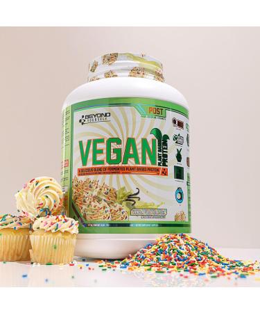 Beyond Vegan Protein Powder - Beyond Yourself | Fermented Non-GMO Complete Amino Acid Profile with MCT Oil | Gluten-Free Naturally Sweetened No Sugar or Fillers | 4lb Vanilla Cupcake Batter Vanilla Cupcake Batter 1.81 kg (Pack of 1) - Buy Online on GoSupps.com