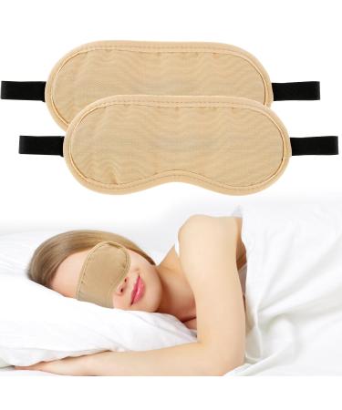 Organic Castor Oil Eye Mask Pack - 2 Reusable Wraps for Moisture Eyelash & Eyebrow Growth Dark Circles & Wrinkle Relief - Buy Online on GoSupps.com