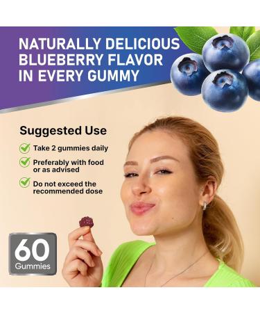 Kava Kava Ashwagandha Gummies - Calming Adaptogen Supplement with Lemon Balm Passionflower for Sleep Calm Relaxation & Stress Support - Vegan Sugar-Free Gluten-Free Non-GMO Blueberry Flavor 60 Count (Pack of 1) - Buy Online on GoSupps.com