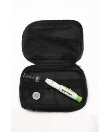 EasyTouch Diabetes Testing Kit - Blood Glucose Meter, 100 Test Strips, Lancets, Lancing Device, Manual, Logbook & Carrying Case - Buy Online on GoSupps.com