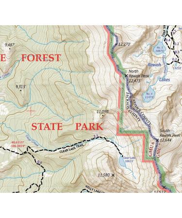 Rawah Wilderness Topographic Hiking Map - Colorado Outdoor Trail Maps 2018 - Buy Online on GoSupps.com