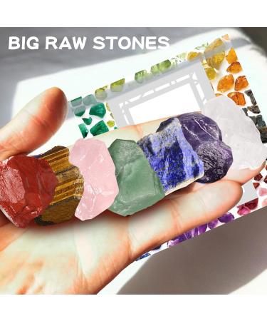 Christmas Healing Crystal Set - 23 Pc 7 Chakra Wiccan Reiki Gift, Hexagonal Tumbled Gemstones for Beginners - Xmas Special - Buy Online on GoSupps.com