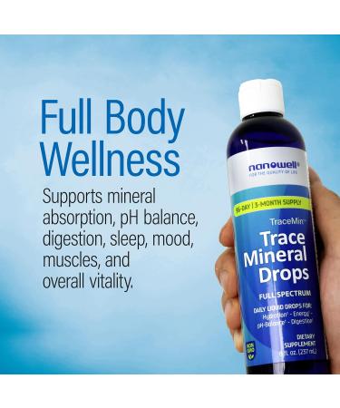 Liquid Mineral Drops Trace Mineral Supplement | Balanced Mineral Formula | Ionic Liquid Magnesium Chloride Potassium | Low Sodium | Supports Energy Electrolytes | 96Day Supply 8 fl oz 8 Fl Oz (Pack of 1) - Buy Online on GoSupps.com