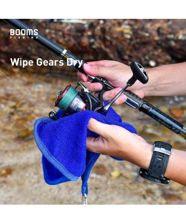 Booms Fishing B0T Microfiber Fishing Towel with Clip - 3 Pack Blue - Buy Online on GoSupps.com