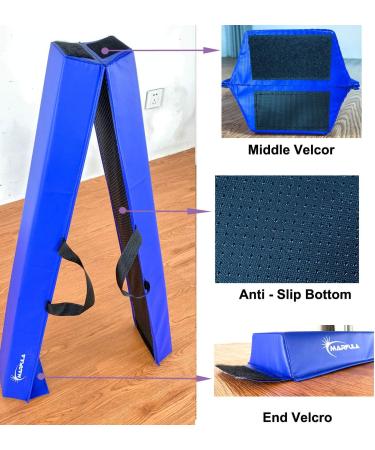 MARFULA 8FT Blue Folding Balance Beam for Kids - Non Slip Gymnastics Equipment for Home Training - Buy Online on GoSupps.com