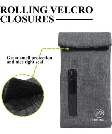 FIREDOG Smell Proof Bag in Grey - Keep Your Items Safe and Odor-Free - Buy Online on GoSupps.com