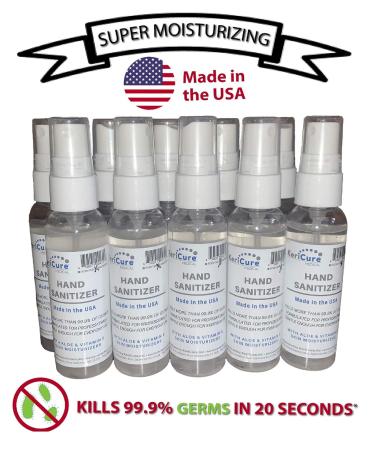 KeriCure 3 PACK Moisturizing Hand Sanitizer 2oz Spray Bottles - Unscented - Made in the USA - Buy Online on GoSupps.com